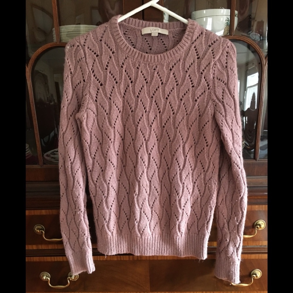 Lavender Ann Taylor LOFT Sweater